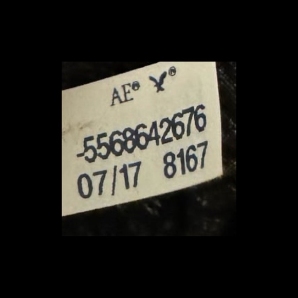 American Eagle Floral Button Down Tie Front Crop Length Blouse Shirt Top Black - Picture 7 of 7